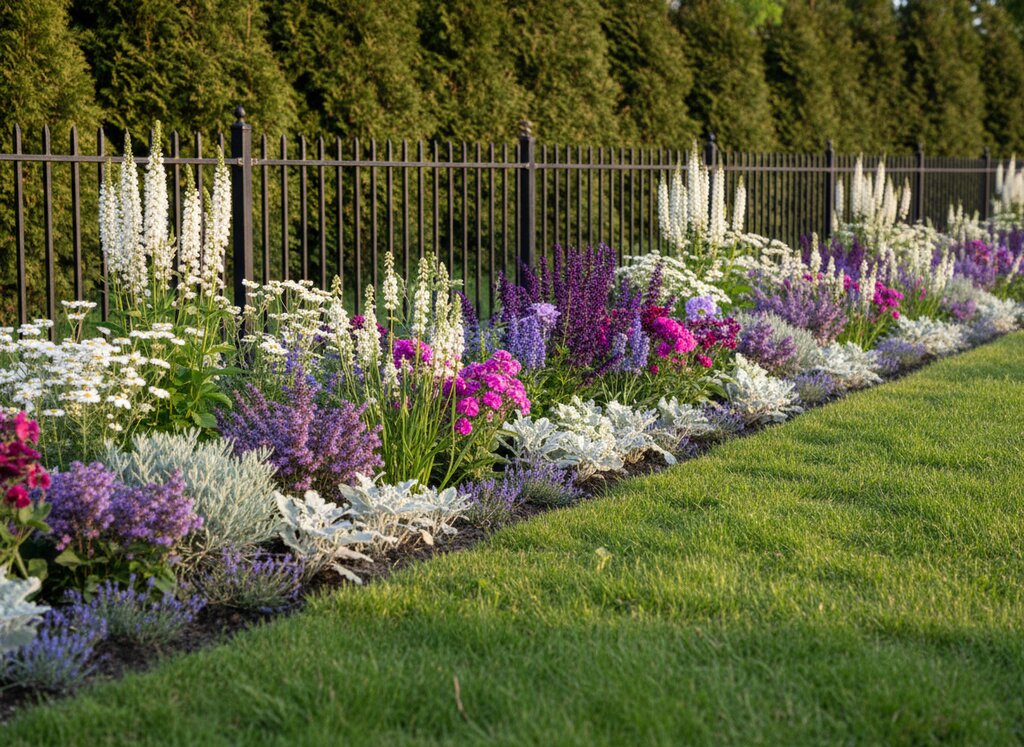 Викройка клумби Баварія на агроволокні, сонячні місця, легка напівтінь