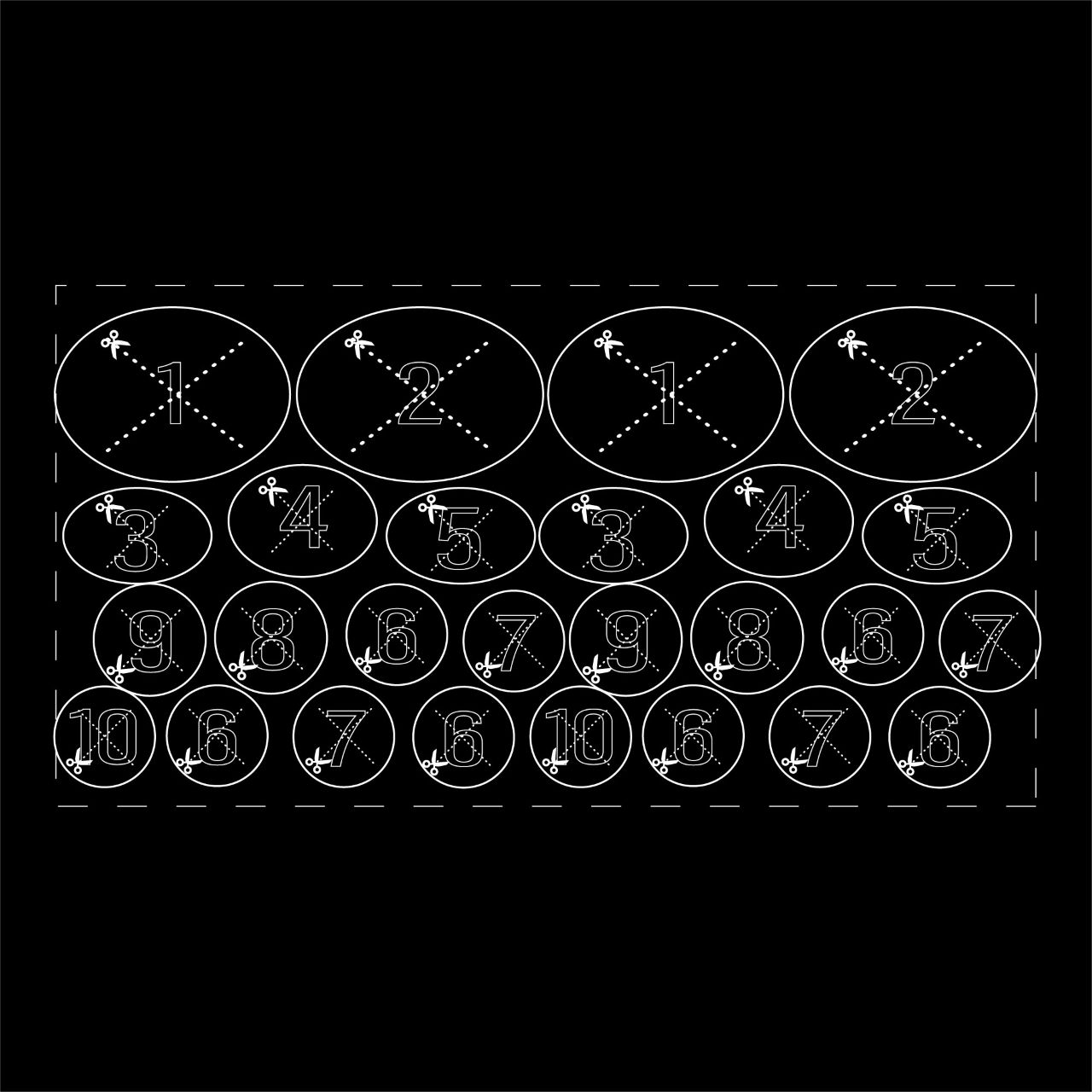 Викройка клумби Тоскана на агроволокні, сонячні місця, легка напівтінь