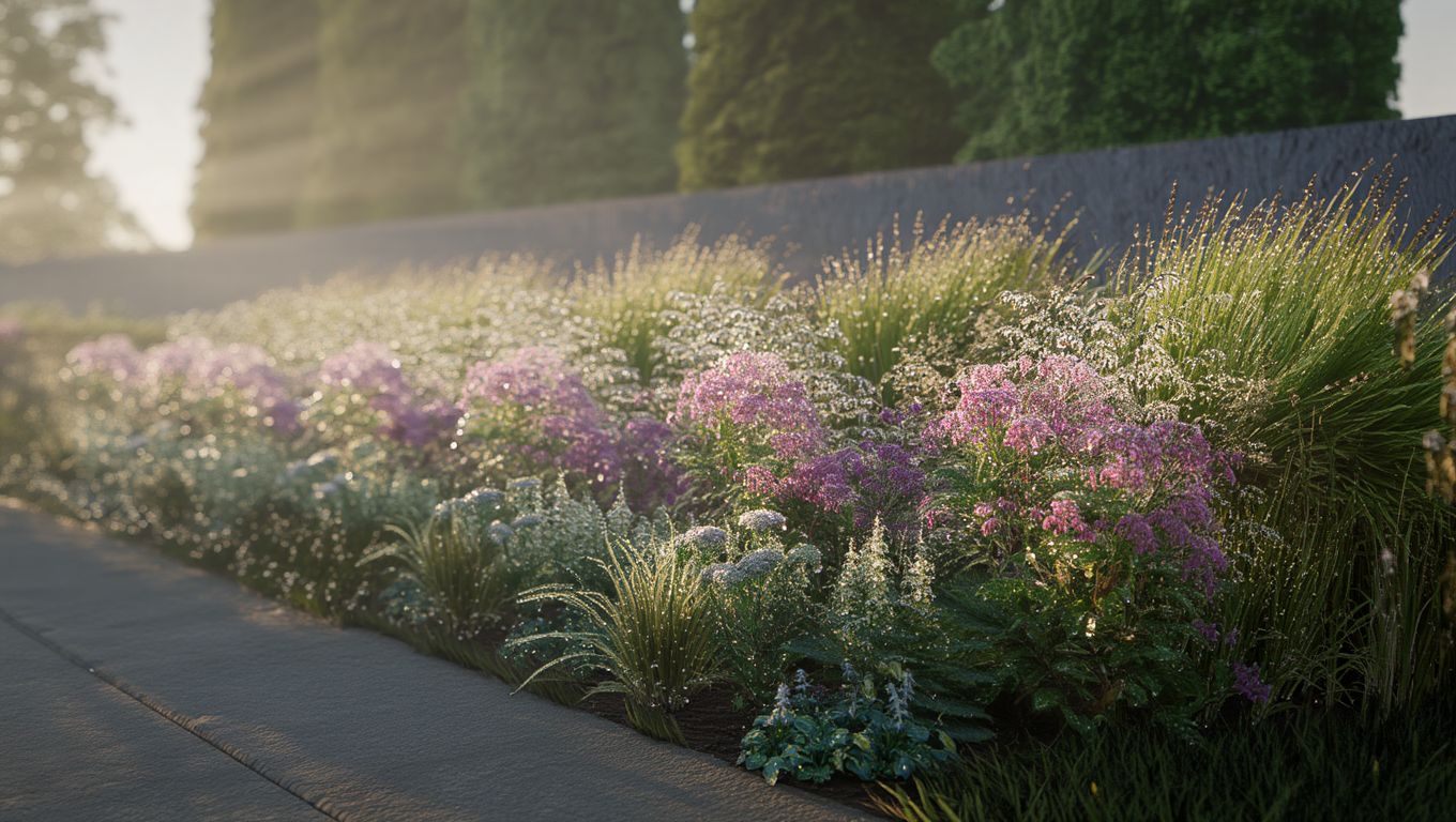 Викройка клумби Тоскана на агроволокні, сонячні місця, легка напівтінь