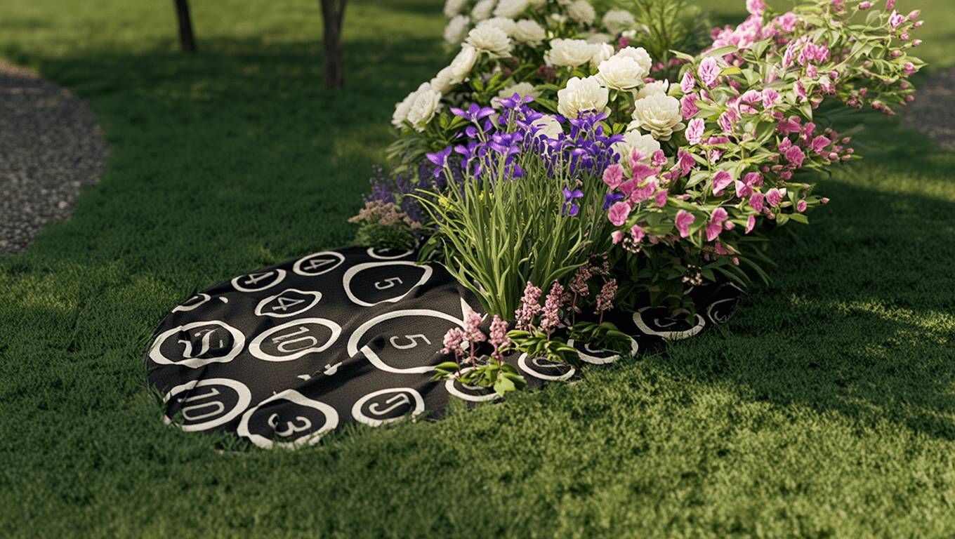 Викройка клумби Provence на агроволокні, напівтінь